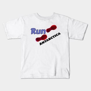 Hot Feet Run Antarctica Kids T-Shirt